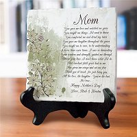 Mother's Day Gift Guide - Personalized Mom Poem Stone Plaque